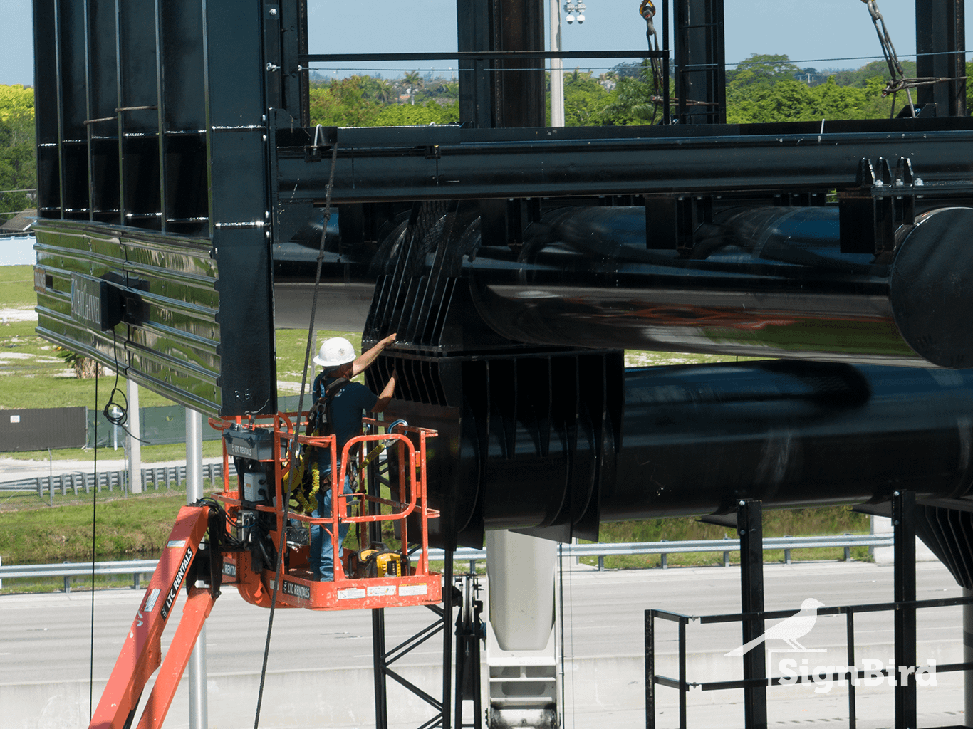 Operations Photo Of A Billboard Installation